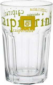 RASTAL 101080 Original Caipirinha-Glas mit trendigem Motiv, 360ml, H 12cm, klar