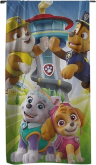 MTOnlinehandel Badetuch Paw Patrol 70x140 cm, 100 %, Baumwolle (1-St), Strandtuch mit Chase, Rubble, Everest & Skye für Kinder