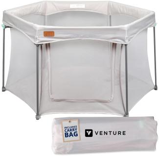 Venture All Stars JOY Faltbarer Baby-Laufstall - faltbar und kompakt mit passender Bodenmatte