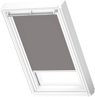 Verdunklungsrollo DKL M04 0705SWL, VELUX, verdunkelnd, ohne Bohren, in Führungsschienen, VELUX »Pick & Click!«, weiße Führungsschienen & Griffleiste