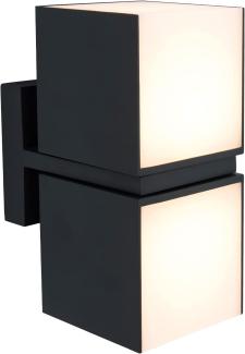 Lutec Cuba 5193801012 LED Aussenwandleucht 2-flammig ECO Light schwarz