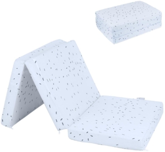 Kikkaboo Babybett-Faltmatratze Bear with me 120 x 60 x 5 cm Bezug 100% Baumwolle blau