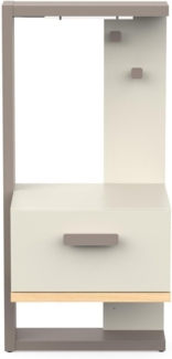 Calicosy Nachttisch 1 Schublade B39,2 cm - CAMILLIA - Grau