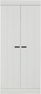 WOOOD Garderobenschrank Connect mit zwei Türen, aus Kiefer, Breite 77 cm
