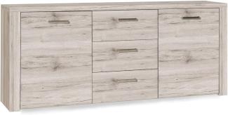 Sideboard Phil 1 Sandeiche 197x83x41 cm Anrichte Schrank Wohnzimmer