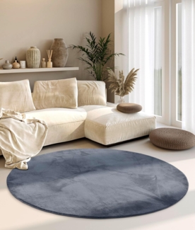 Villeroy & Boch Teppich Leon, rund, Höhe: 15 mm, Langflor, Shaggy, einfarbig, flauschig, weich, glänzend, modern, uni