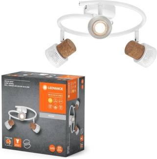 LEDVANCE Decor Spot Cork GU10 Weiß Spiral 3x3,4W 927 DIM