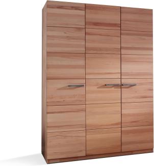 Möbel-Eins KIMA KIMA Kleiderschrank, Material Massivholz, Kernbuche geölt 3-türig