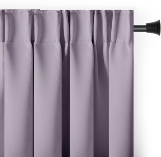 AmeliaHome Gardine Gardine Vorhang Einfarbig Verdunklungsvorhang Aufhängung Pleat, Kräuselband (1 St), verdunkelnd
