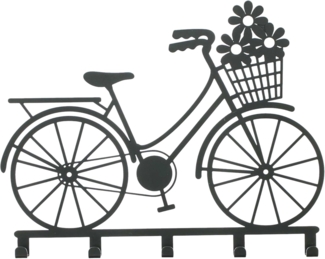 Wandgarderobe Fahrrad Garderobenhaken Hakenleiste Garderobe Kleiderhaken