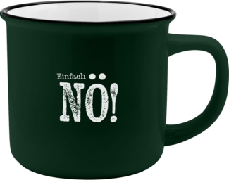 GRUSS & CO XL-Becher Motiv "Nö" | Lieblingsbecher aus Porzellan, Tasse mit Spruch, 55 cl, mit Geschenkbanderole | Geschenk lustig, Geburtstagsgeschenk | 74175