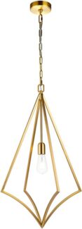 Feiss FE-NICO-P-L-BB Hängeleuchte Nico E27 60W Stahl; Messing brüniert B:48. 9cm Ø48. 9cm dimmbar höhenverstellbar