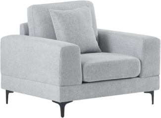 Vente-unique - Sessel - Strukturstoff - Hellgrau - JAMOLO