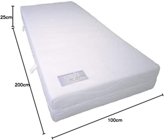 Lux 25 - Orthopädische 11 Zonen Kaltschaum Matratze - Höhe ca. 25 cm - Raumgewicht 40 Kg/m³