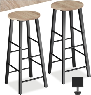 tectake Barhocker 2er Set Barhocker, Industrial Style