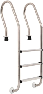 vidaXL Pool-Leiter 3 Stufen 120 cm Edelstahl 304 91733