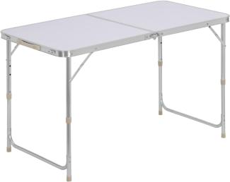 Woltu Campingtisch (1-St), Klapptisch, höhenverstellbar, aus Aluminium MDF