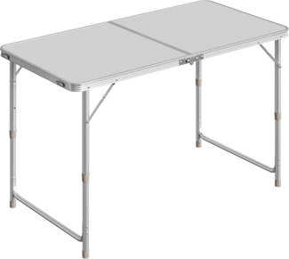 Woltu Campingtisch (1-St), Klapptisch, höhenverstellbar, aus Aluminium MDF