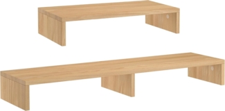 TV-Erhöhung Holzablage Monitorständer Buche optionale Breite V-90.84-55