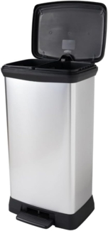 Curver Abfallbehälter Duo metallic 23L+23L mit Pedal