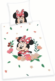 Disney Wendebettwäsche Disney Minnie Mouse, Flanell, mit tollem Minnie Mouse Motiv