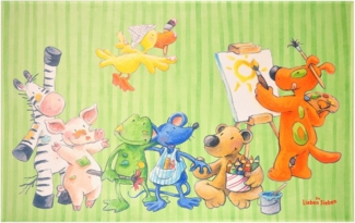 Kinderteppich- Die Lieben Sieben beste Freunde in Zwei Größen - Spielteppich 160 x 100 cm