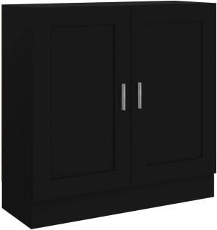 vidaXL Bücherschrank Schwarz 82,5x30,5x80 cm Holzwerkstoff 802706