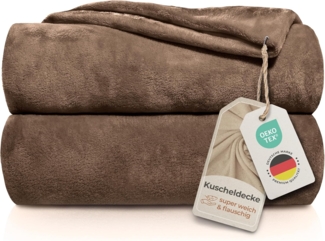 Wohndecke Kuscheldecke super weich & flauschig – warme Fleecedecke, Gräfenstayn, warme Wolldecke, Sofadecke & Tagesdecke - Überwurf Sofa, Couch