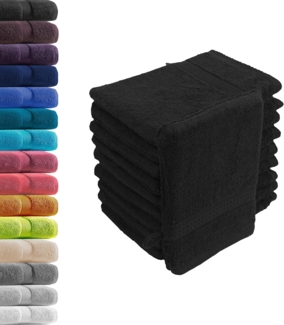 Hometex Premium Textiles Waschhandschuh in Premium Qualität 500 g/m², Feinster Frottier-Stoff 100% Baumwolle, (10er Set), weich, saugfähig, extra schwer & flauschig - TEST BILD TOP MARKE 2025
