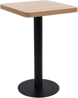 vidaXL Bistrotisch Hellbraun 50x50 cm MDF [286427]