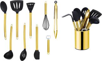 Echtwerk EW-KS-1003 Kochbesteck-Set 10-teilig silber Gold