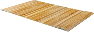 Comart - Küchenteppich aus Bambus – 50x110 cm – rutschfeste Unterseite – waschbar – behandelter Naturbambus – Spritzwassergeschützt – Mehrzweck-Läufer – Matter Holzeffekt – bunter Bambus – Natur