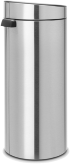 Brabantia Touch Bin, 30L, 30 l, Rund, Kunststoff, Edelstahl, Manuell, Edelstahl, 29 cm
