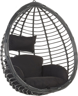 Hängesessel Rattan schwarz ø 106 cm TOLLO