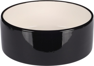 Flamingo Futternapf Futter- und Trinknapf Rocky rund schwarz/weiß