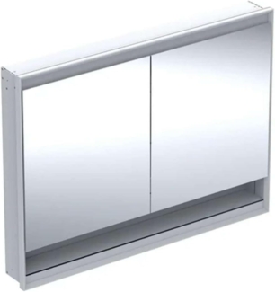 Geberit ONE Spiegelschrank mit ComfortLight, 2 Türen, Unterputzmontage, mit Nische, 120 x 90 x 15 cm, 505.825.00, Farbe: weiss / Aluminium pulverbeschichtet - 505.825.00.2