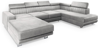 Masseno Ecksofa SIENA mit Schlaffunktion U-Form, Sofa mit Bettkasten