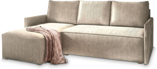 Masseno Ecksofa PERUSI mit Schlaffunktion L-Form, Sofa mit Bettkasten