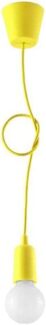 Pendelleuchte, Gelb, H 90 cm, 1-flammig, PVC