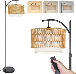 CCLIFE Bogenlampen Stehlampe Dimmbar Wohnzimmer Bogenlampe LED E27 Leselampe 60W