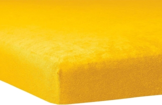 Traumschlaf Flausch Biber Topper Spannbettlaken|140x200 cm - 160x200 cm| honig