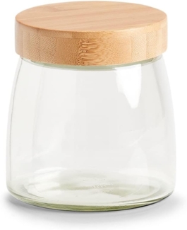 Vorratsglas mit Bambusdeckel - Ø 12,5 x 13 cm