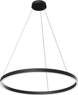 Maytoni Pendelleuchte Rim, Schwarz, 1 flg, 51 W, 3000 lm, 120 x 80 x 100 cm (LxBxH)