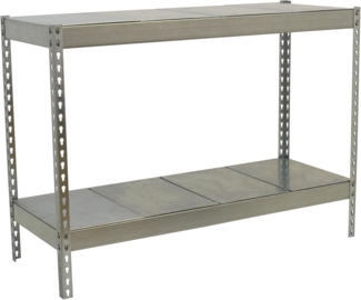 Simon Rack SimonTaller Industrieregal, 900 x 1200 x 600 mm, 400 kg Biegepunkt, 2 Regalböden, Metallregale, verzinkt