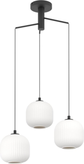 Eglo 99368 Hängeleuchte MANTUNALLE weiß H:110 Ø:62cm dimmbar