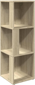 vidaXL Eckregal Sonoma-Eiche 33x33x100 cm Holzwerkstoff 809029