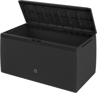 Casaria 'Rato Plus' Gartentruhe | 100 kg | Smart Click System, Kunststoff anthrazit