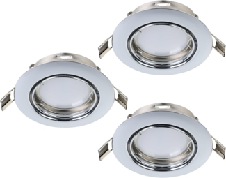 Eglo 94407 GU10 LED Einbauleuchte PENETO chrom max. 3X5W schwenkbar
