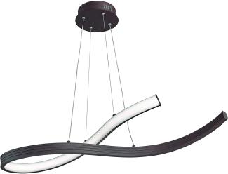 LED Hängeleuchte, geschwungen, rost-farben, H 160 cm, HEDI