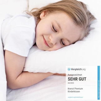KNERST Kopfkissen Kinderkopfkissen, Füllung: FitForm Technologie – 100% Polyester, Komfortkissen Kinder für optimale Stützkraft, Kinderkopfkissen für weiche Träume